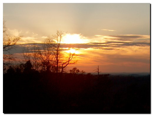 Sunset over Providence Canyon