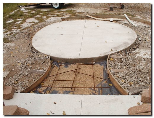 Sandy And Dan S Cur Project Page, How To Make Round Concrete Forms